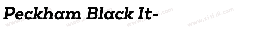 Peckham Black It字体转换